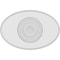 Ekena Millwork Standard Dalton Bullseye Rosette with Beveled Edge, 8"W x 5 1/4"H x 1"P ROSP080X053X100DAL03 - alternate 3
